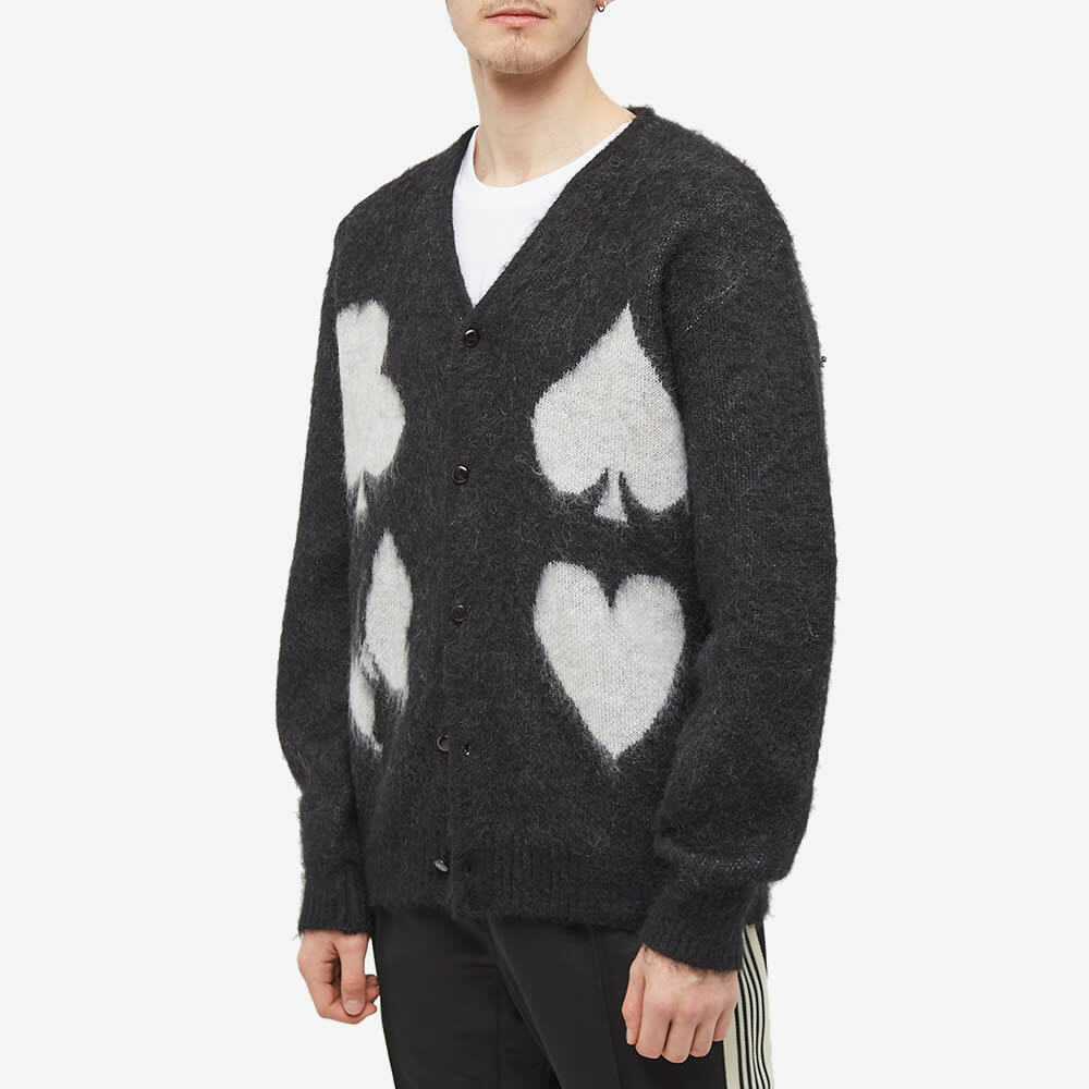 END. x Needles 'Blackjack' Mohair Cardigan in Blackjack