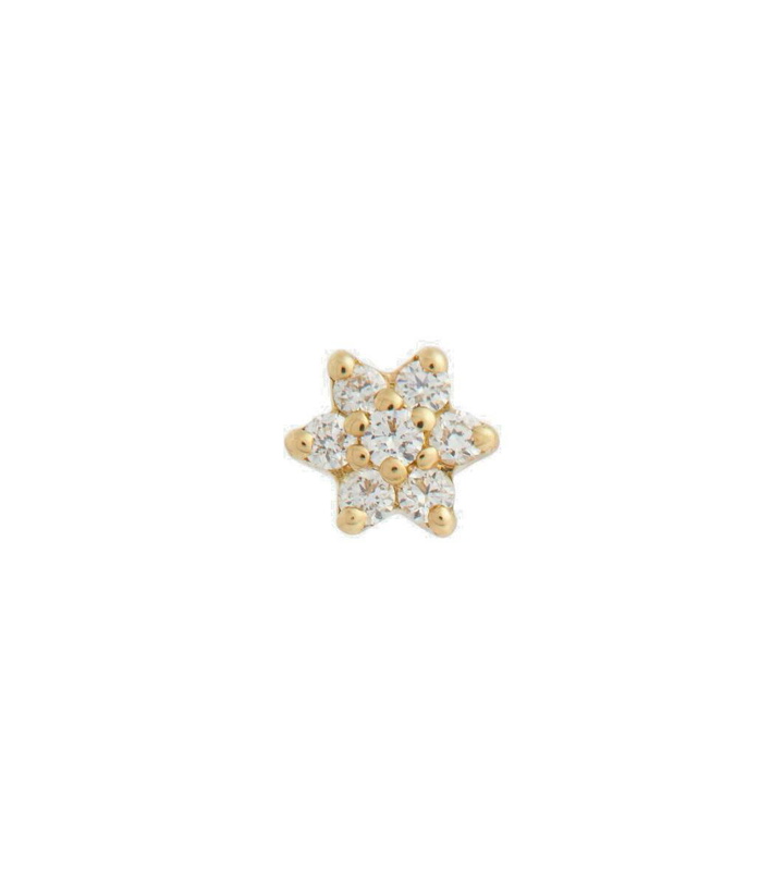 Photo: Maria Tash Flower 18kt gold single earring with diamonds