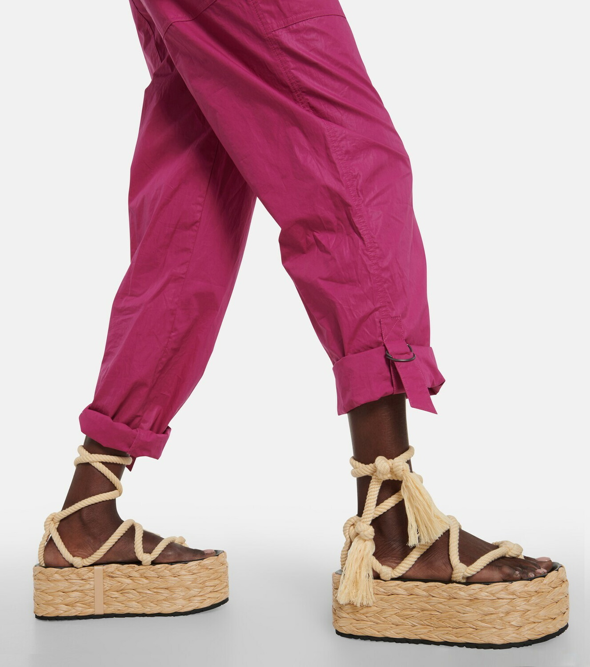 フラットシューズ ISABEL MARANT Woman Espadrilles Red 23PEP0001FAA1C71S 40SG Isabel Marant - Elif platform espadrille sandals Isabel Marant