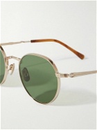 Mr Leight - Hachi Round-Frame Silver-Tone Sunglasses