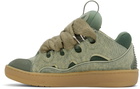 Lanvin Blue Curb Denim Sneakers