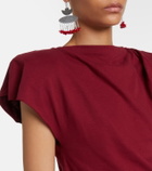 Isabel Marant Sebani asymmetric cotton T-shirt