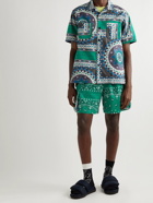 Sacai - Camp-Collar Bandana-Print Cotton-Canvas Shirt - Green