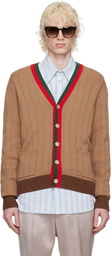 Gucci Brown Camel Hair Cardigan