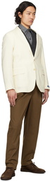 Polo Ralph Lauren Off-White Polo Soft Tailored Linen Blazer