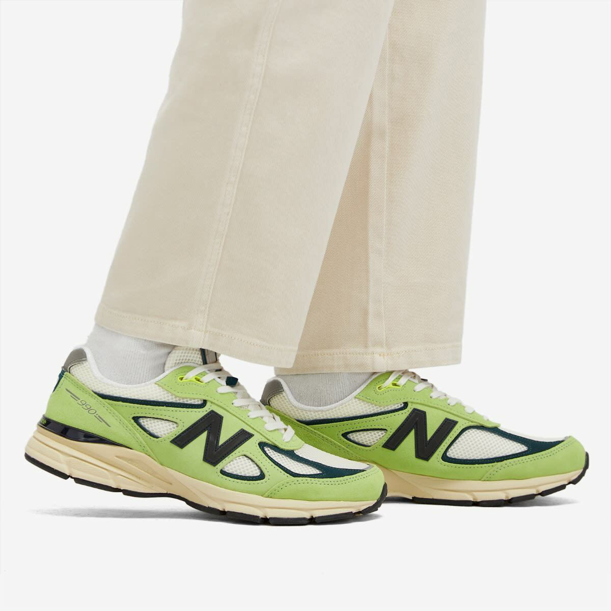 New Balance Men's U990NB4 - Made in USA Sneakers in Yellow New Balance Men's U990NB4 - Made in USA Sneakers in Yellow