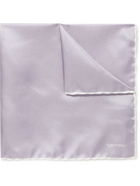 TOM FORD - Contrast-Tipped Silk-Twill Pocket Square
