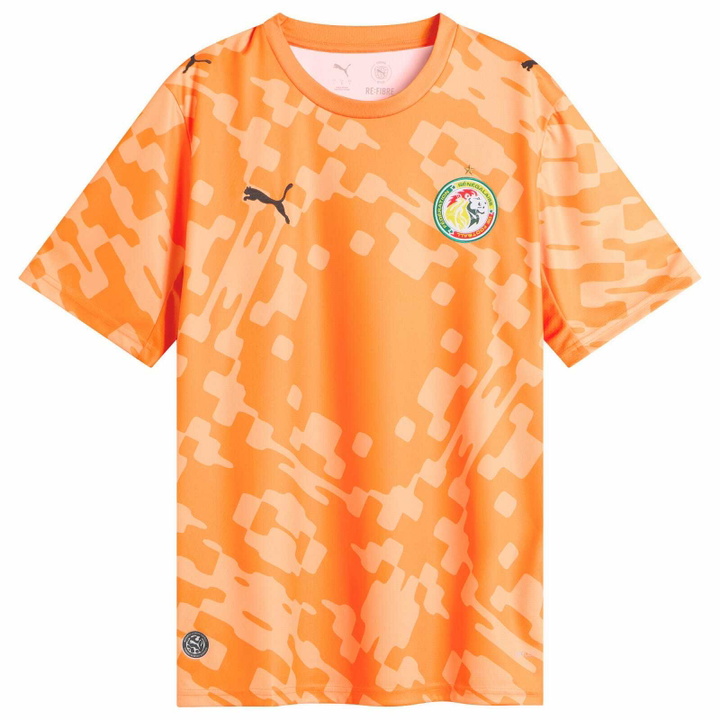 Photo: Puma Men's x FSF x Salehe Bembury Replica Match Goalkeeper Jersey in Vermillion/Puma Men's Black