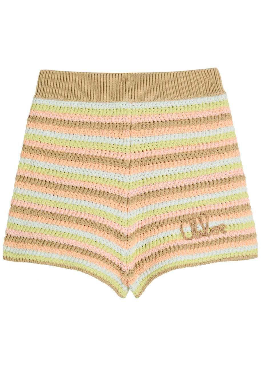 パンツ CHLOE Salmon Denim Shorts Chloé Salmon Denim Shorts Chloe
