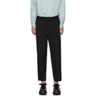 Comme des Garcons Homme Deux Black Wool Gabardine Trousers