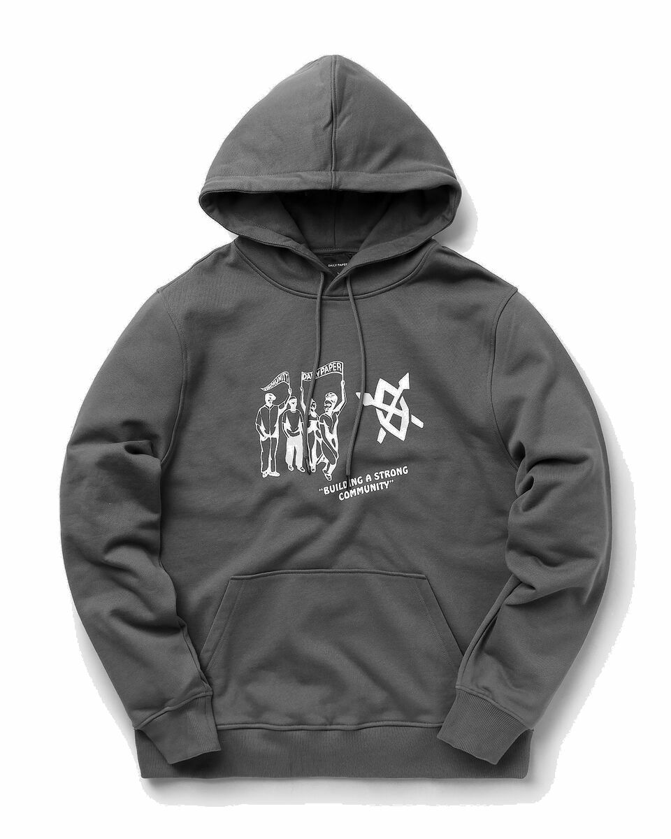 Photo: Daily Paper Negendo Hoodie Grey - Mens - Hoodies