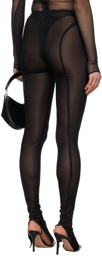 Mugler Black M Cutout Leggings