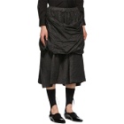 Comme des Garcons Comme des Garcons Black Treated Linen Skirt