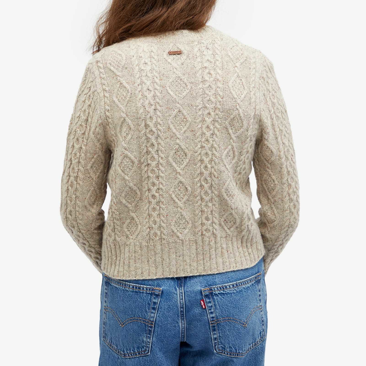 Levi's Women's Cable Knit Cardigan in White