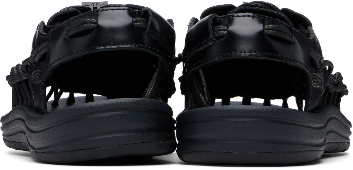 KEEN Black UNEEK Leather Sandals