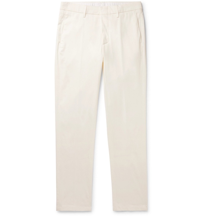 Photo: DUNHILL - Cotton-Blend Chinos - White