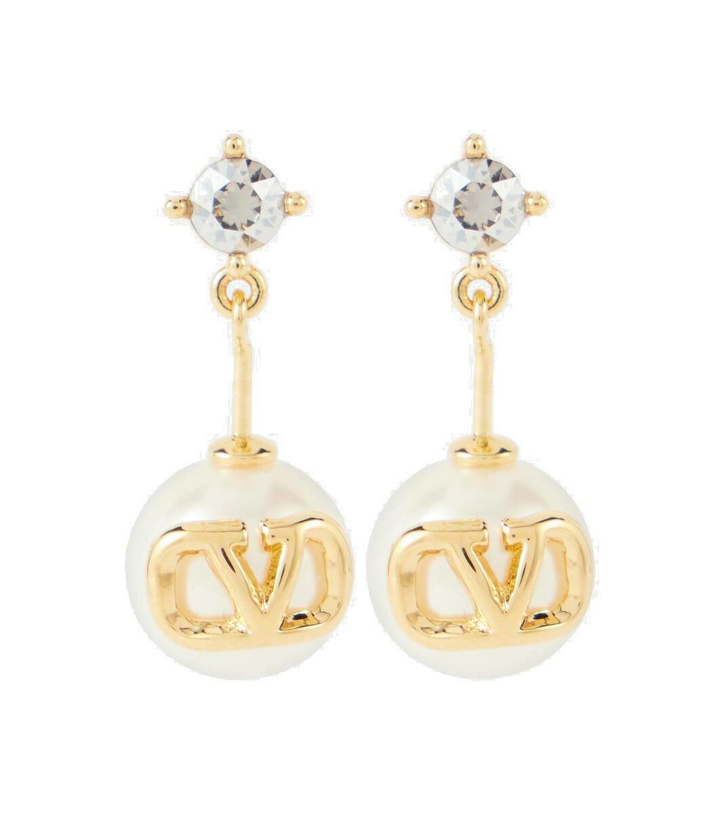 Photo: Valentino VLogo Signature faux pearl earrings