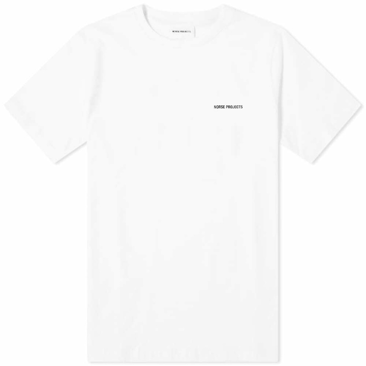 Photo: Norse Projects Men's Niels Standard NP Logo T-Shirt in White