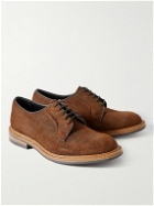 Tricker's - Robert Suede Derby Shoes - Brown