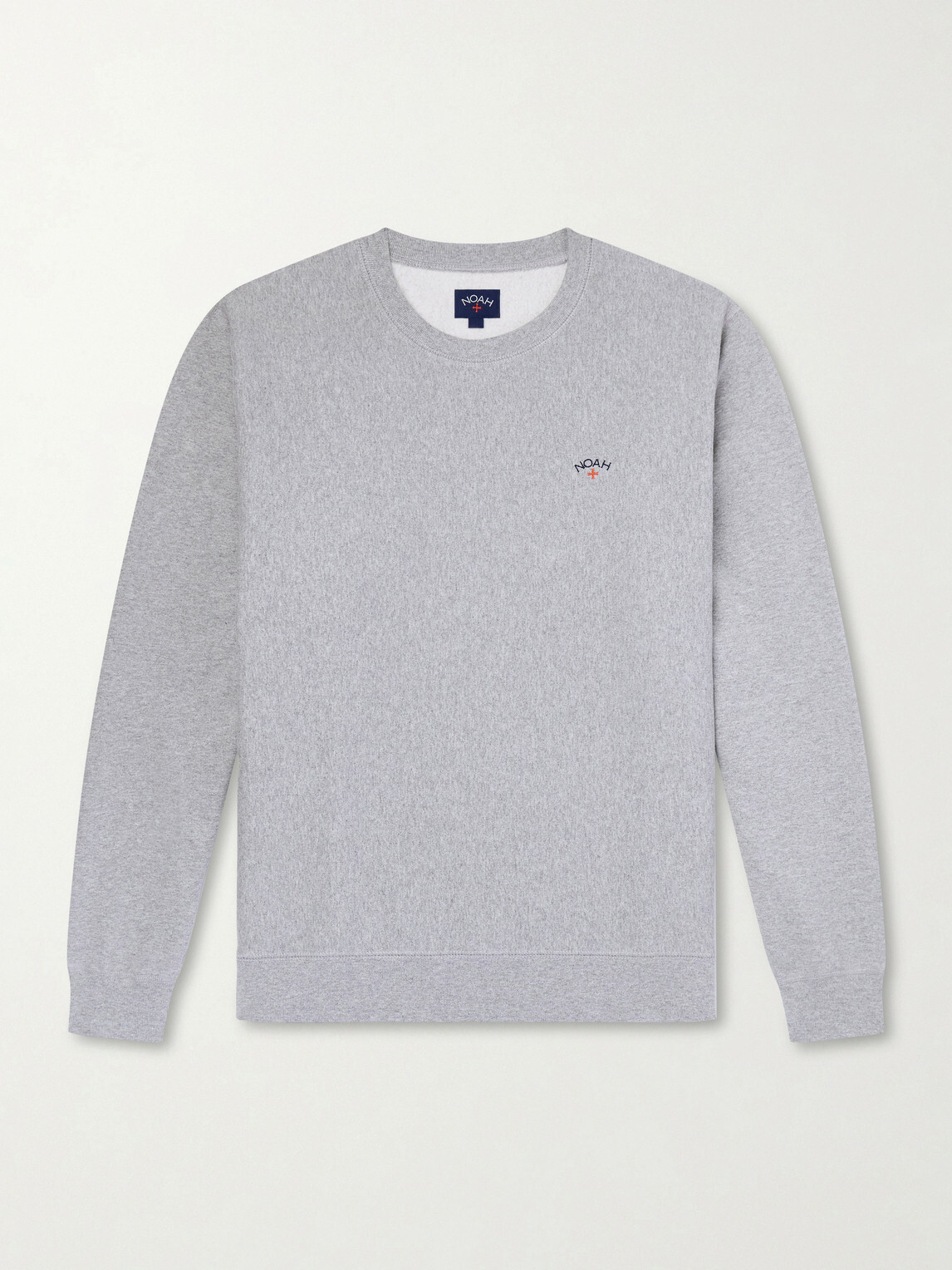 Noah - Logo-Embroidered Cotton-Jersey Sweatshirt - Gray