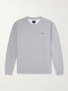 Noah - Logo-Embroidered Cotton-Jersey Sweatshirt - Gray