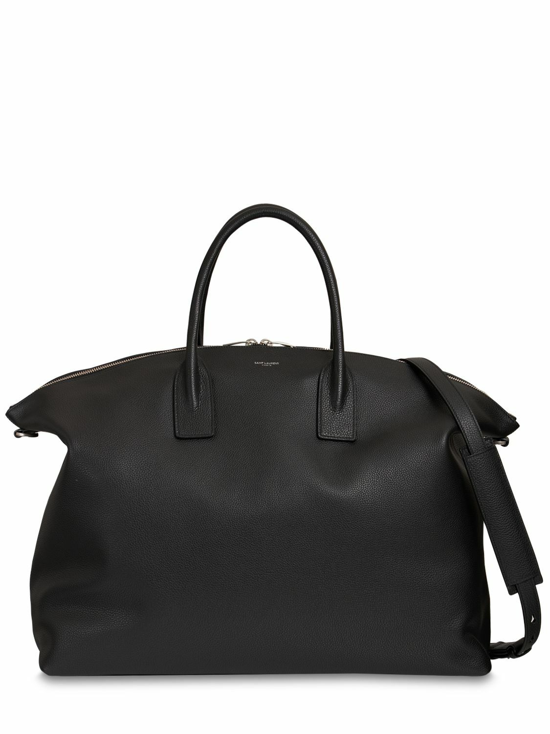 SAINT LAURENT - Giant Bowling Leather Tote Bag Saint Laurent