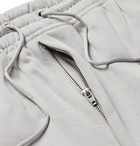 Y-3 - Loopback Cotton-Jersey Drawstring Shorts - Light gray