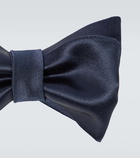 Brunello Cucinelli Cotton and silk satin bow tie