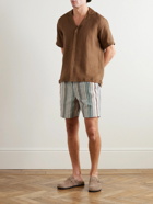 Orlebar Brown - Maitan Camp-Collar Linen Shirt - Brown