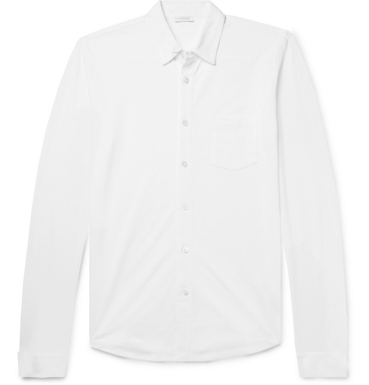 Photo: Sunspel - Pima Cotton-Piqué Shirt - Men - White