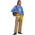 Polo Ralph Lauren Brown Pebbled Leather Backpack