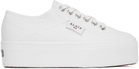 ALAÏA White Superga Edition Platform Sneakers