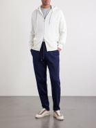 Brunello Cucinelli - Tapered Cotton, Cashmere and Silk-Blend Jersey Sweatpants - Blue