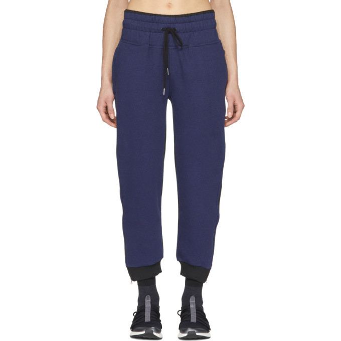 Photo: adidas by Stella McCartney Navy and Black Essentials Zip Sweatpants