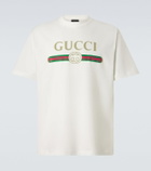 Gucci Logo cotton and silk jersey T-shirt