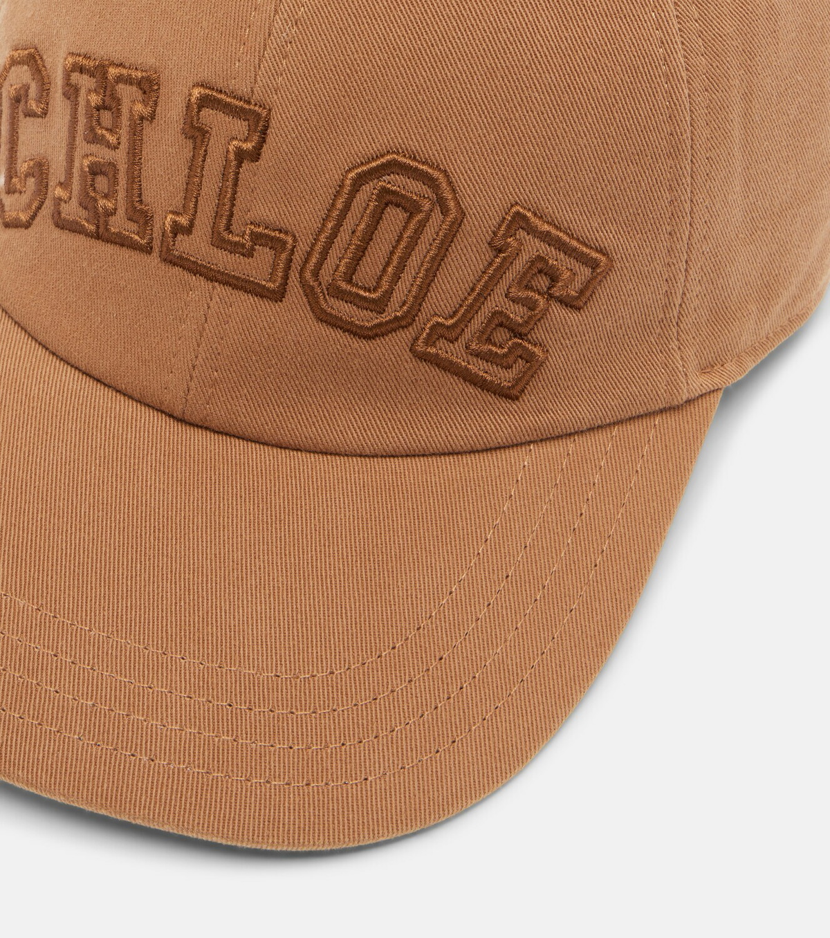 Chloé Chloé Signature canvas baseball cap