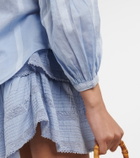 LoveShackFancy Ronda lace-trimmed cotton shirt
