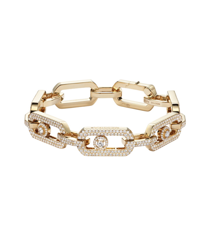 Photo: Messika So Move 18kt gold chain bracelet with diamonds