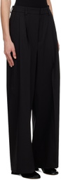 Teurn Studios SSENSE Exclusive Black Pleated Trousers