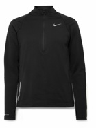 Nike Running - Element Slim-Fit Panelled Therma-FIT Half-Zip Top - Black