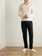 Theory - Briody Open-Collar Merino Wool-Blend Polo Shirt - White