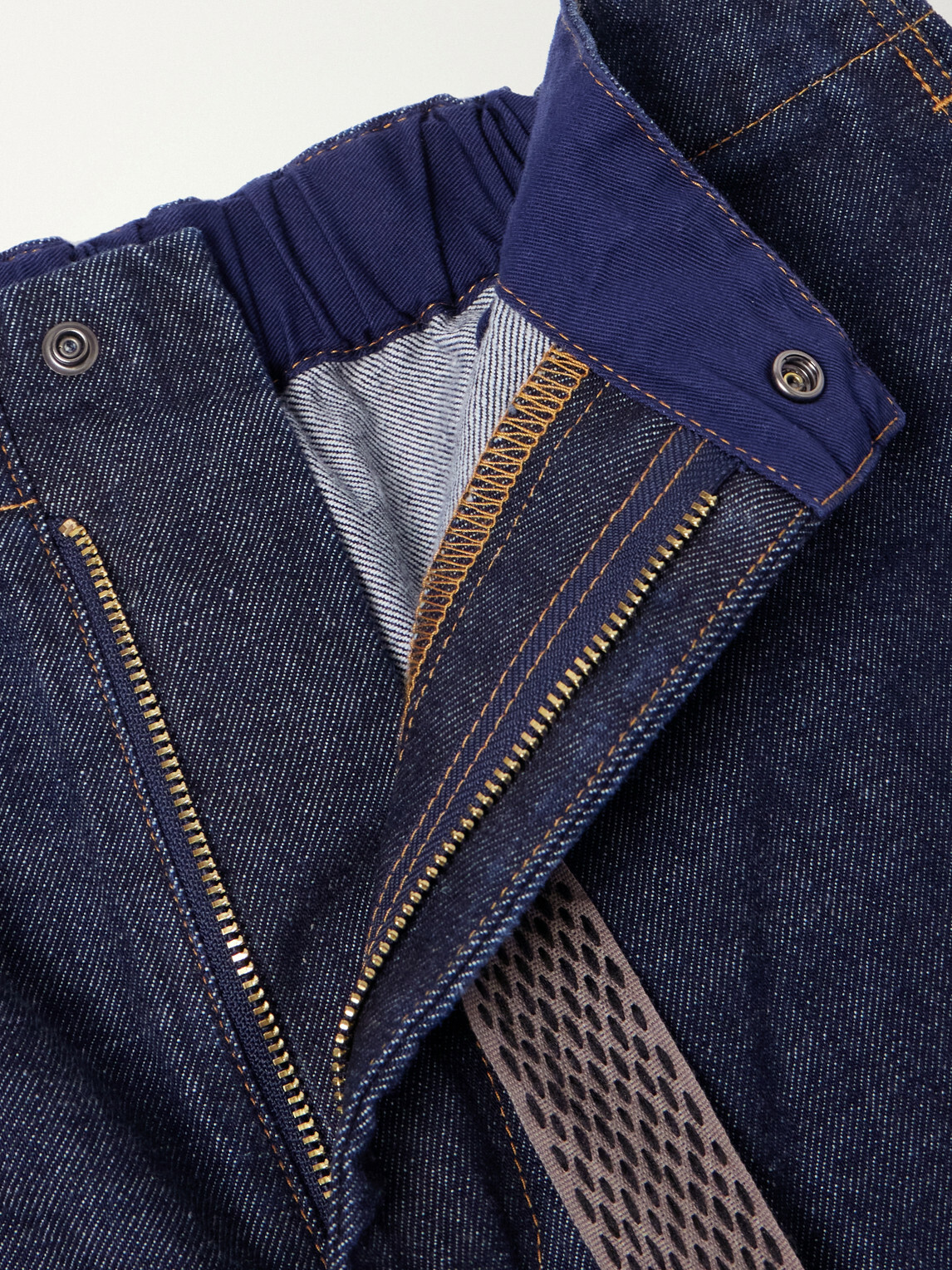 KAPITAL - Nouvelle Shuttle Straight-Leg Denim Shorts - Blue
