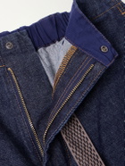KAPITAL - Nouvelle Shuttle Straight-Leg Denim Shorts - Blue