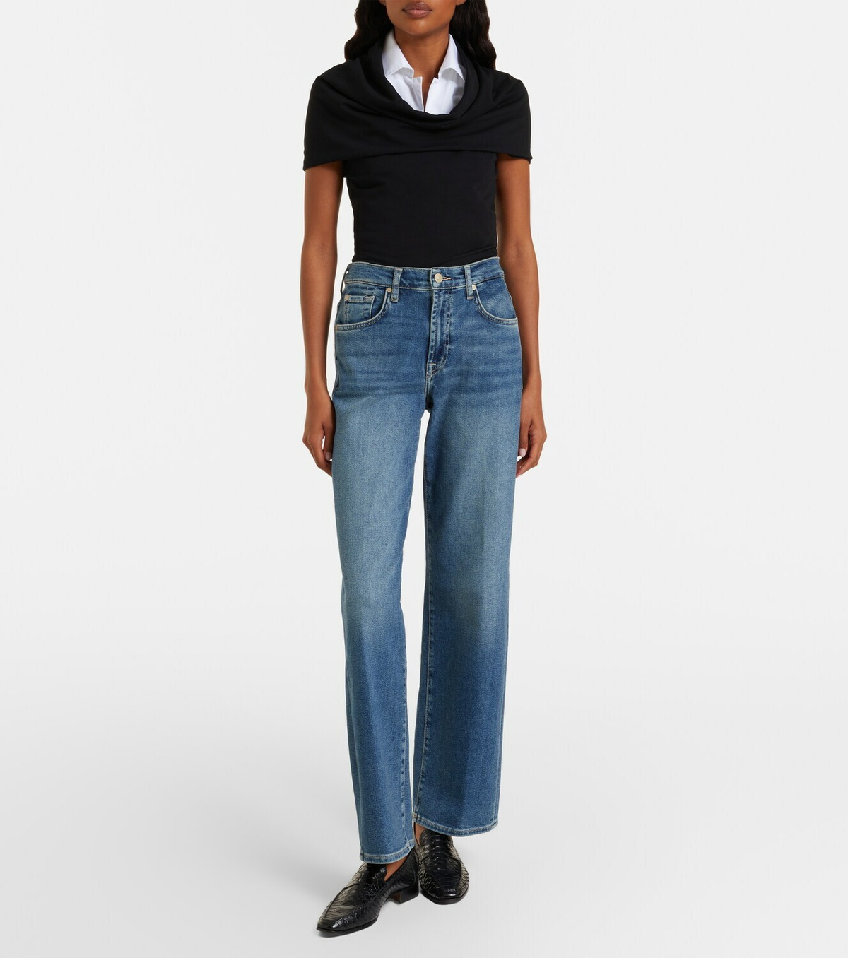 7 For All Mankind Stovepipe straight jeans