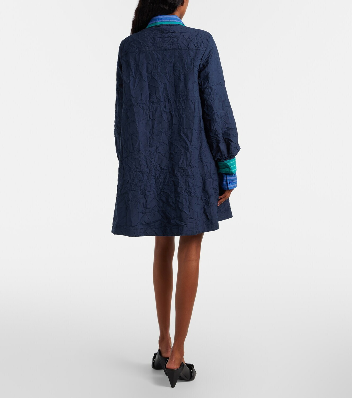 Loewe Striped technical cotton-blend shirt dress