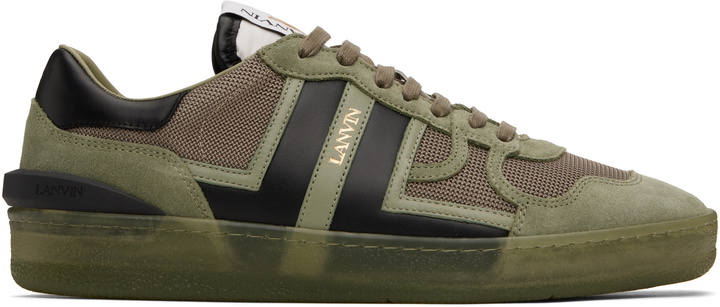 Photo: Lanvin Khaki Clay Mesh Sneakers