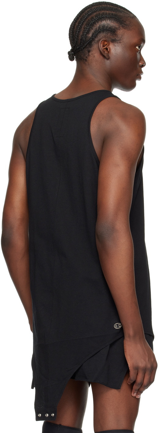 Rick Owens Black Champion Edition Basketball Tank Top Rick Owens