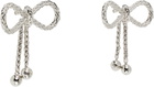 Blumarine Silver Bows Earrings