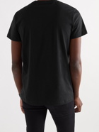 BALMAIN - Logo-Print Cotton-Jersey T-Shirt - Black