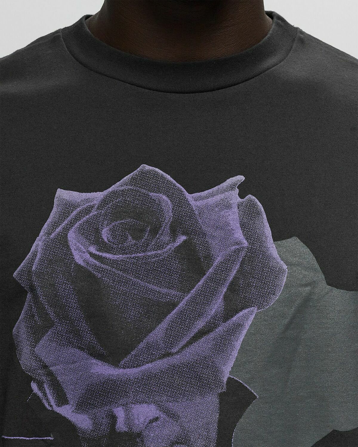Undercover Rose T Shirt Black/Purple Shortsleeves Undercover